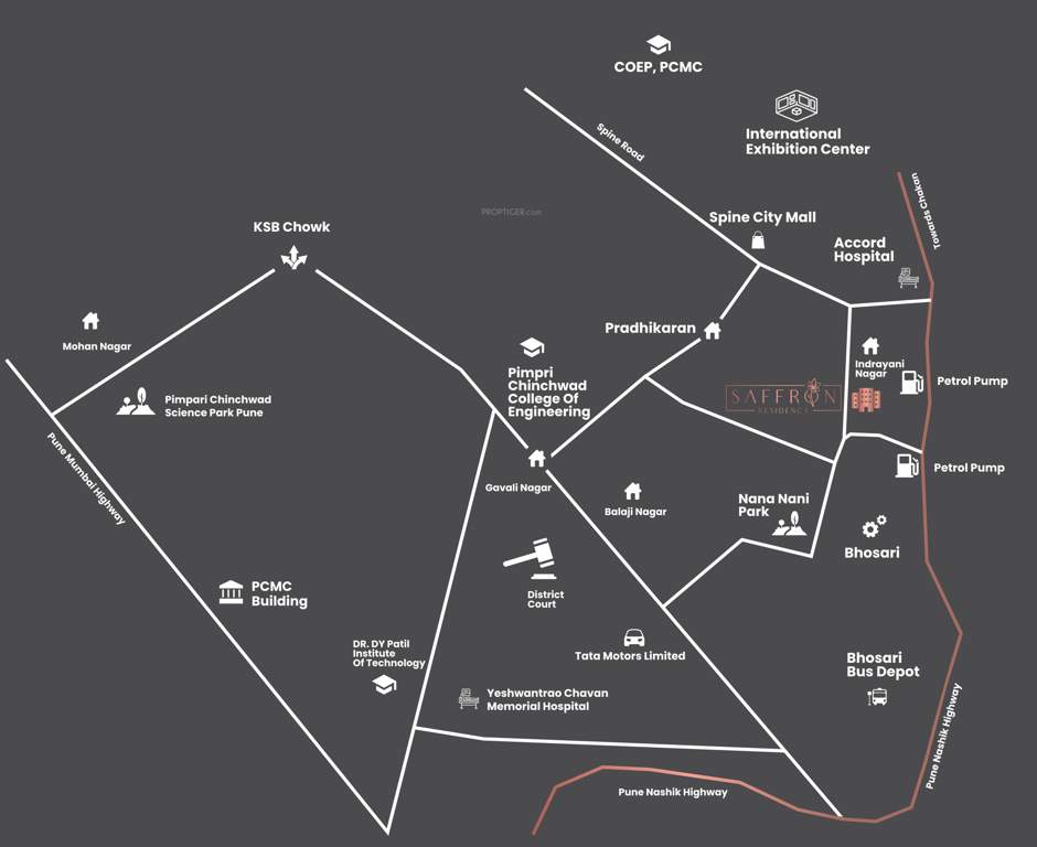 saffron residency Location Plan
