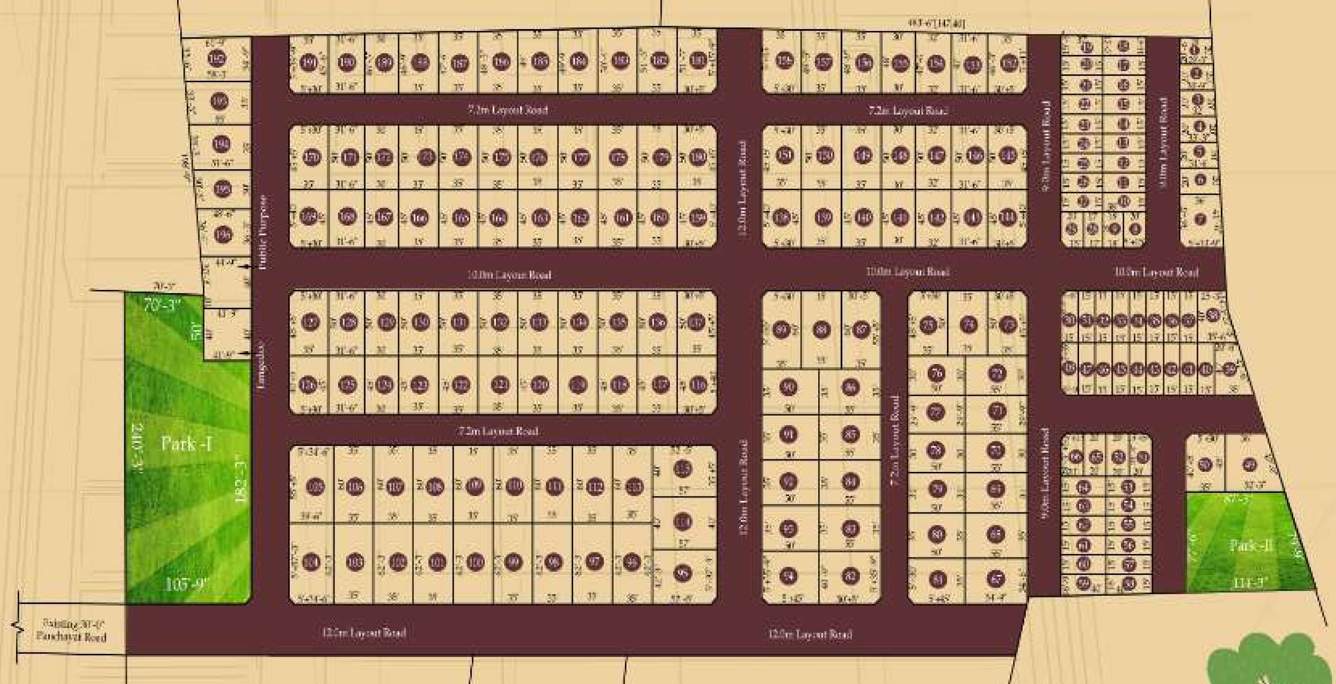  royal village Layout Plan