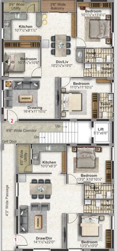  kowsalya-vidhaata Kowsalya Vidhaata Cluster Plan For Typical