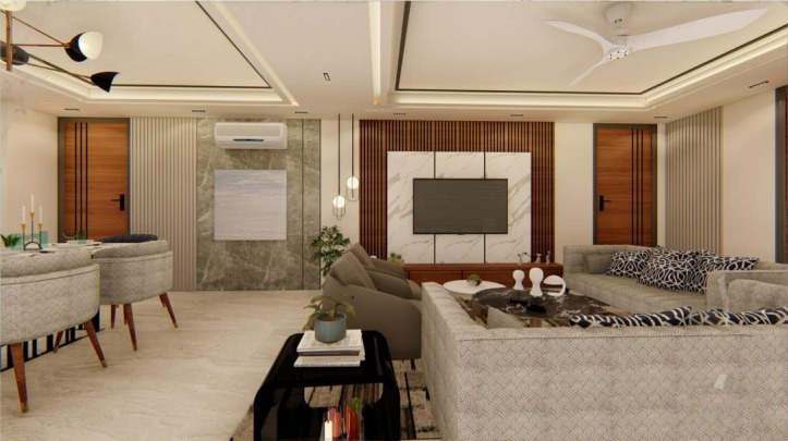 luxury builder floor Living Area