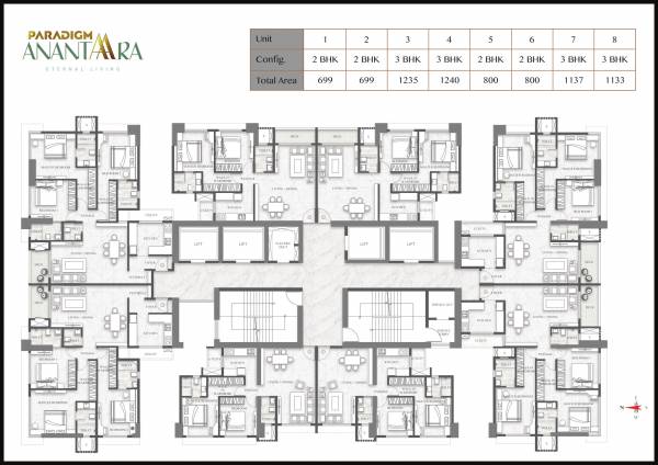  paradigm-anantaara Ananda Park Wing C Cluster Plan
