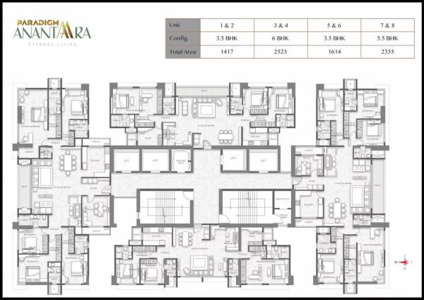  paradigm-anantaara Ananda Park Wing C Cluster Plan