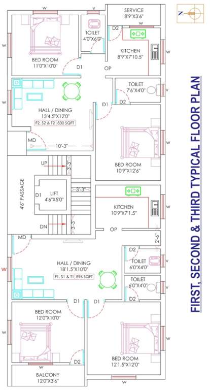  sri guru Sri Guru Cluster Plan from 1st to 3rd Floor