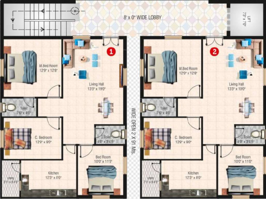  red clay ii Block 1 Cluster Plan