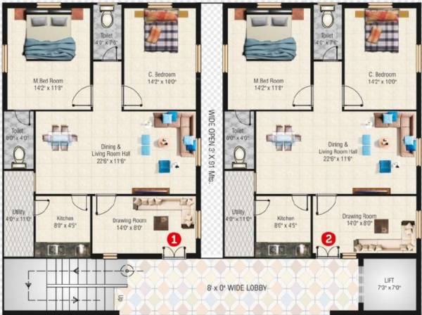  red-clay-ii Block 2 Cluster Plan