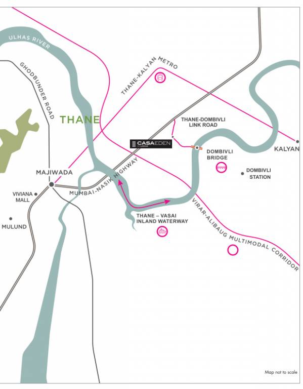  upper thane casa eden Location Plan