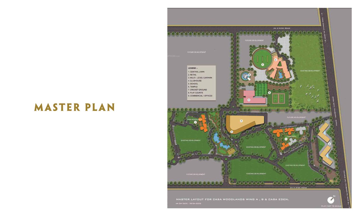  upper thane casa eden Master Plan