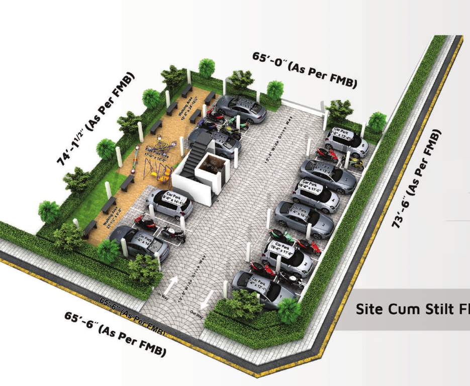  meeras floral Meeras Floral Cluster Plan For Ground Floor