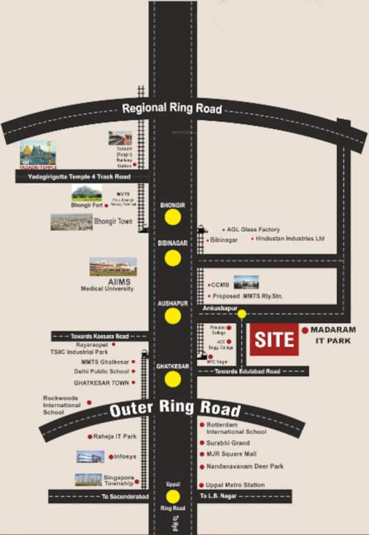  devaki nature city Location Plan