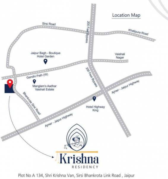  krishna-residency Location Plan
