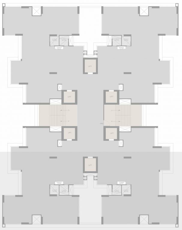  104 Times 104 Cluster Plan For 16th Floor