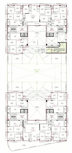  swarnim-shrushti Block A, B, C And D Cluster Plan for 1st Floor