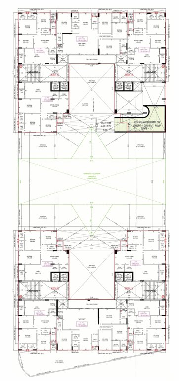  swarnim shrushti Block A, B, C And D Cluster Plan for 1st Floor