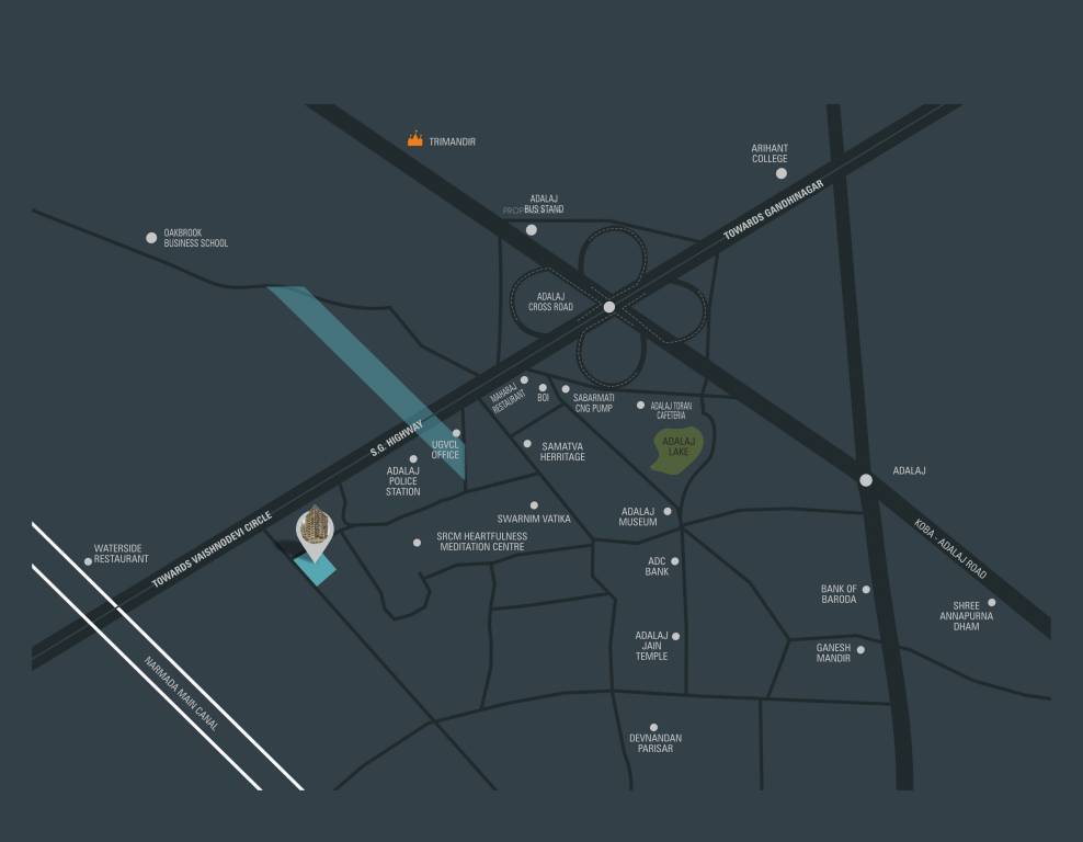 swarnim shrushti Location Plan
