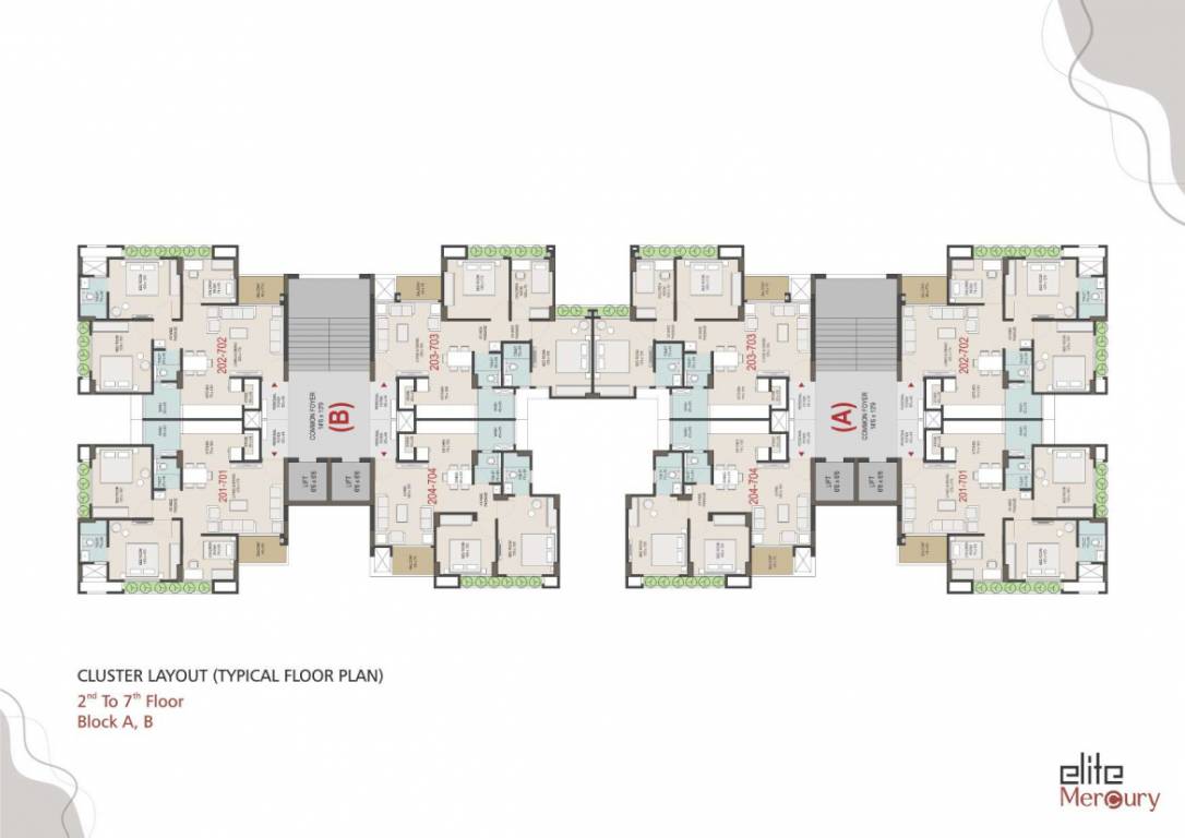  elite mercury Block B Cluster Plan
