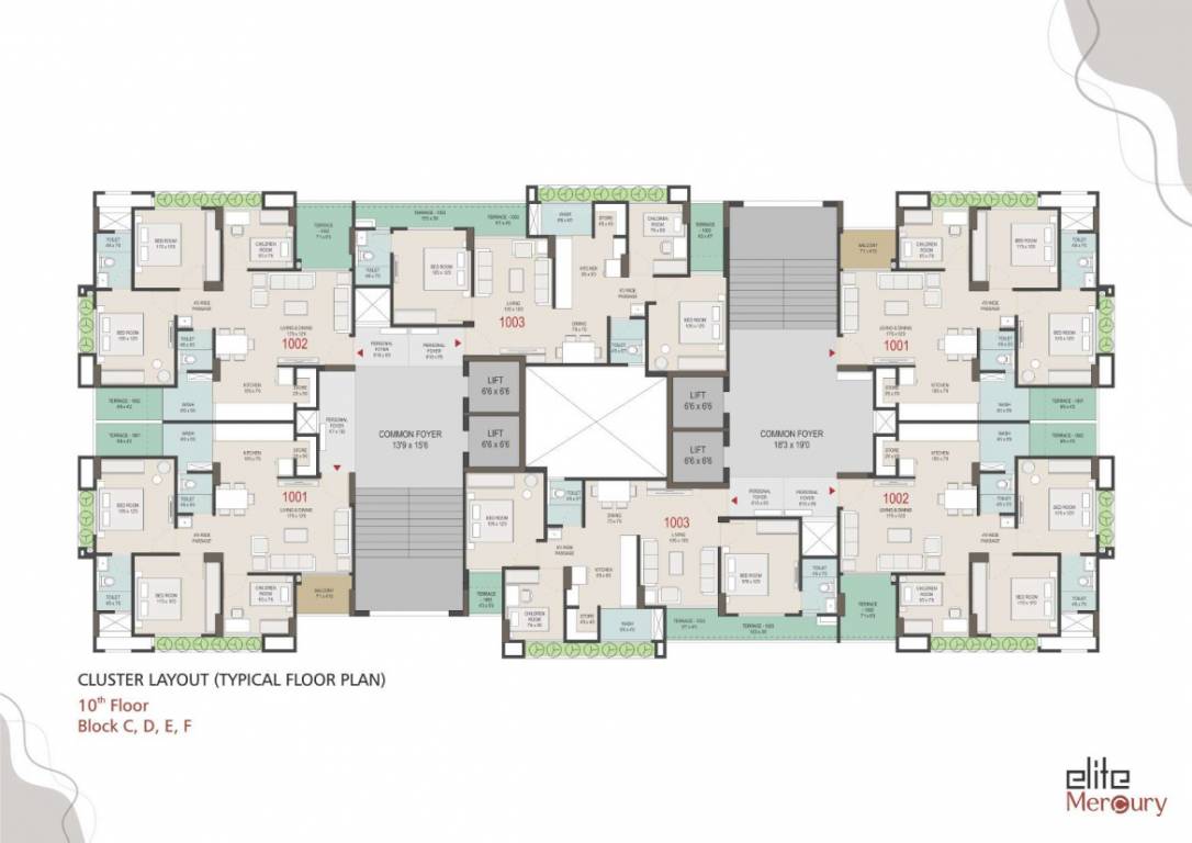  elite mercury Block B Cluster Plan