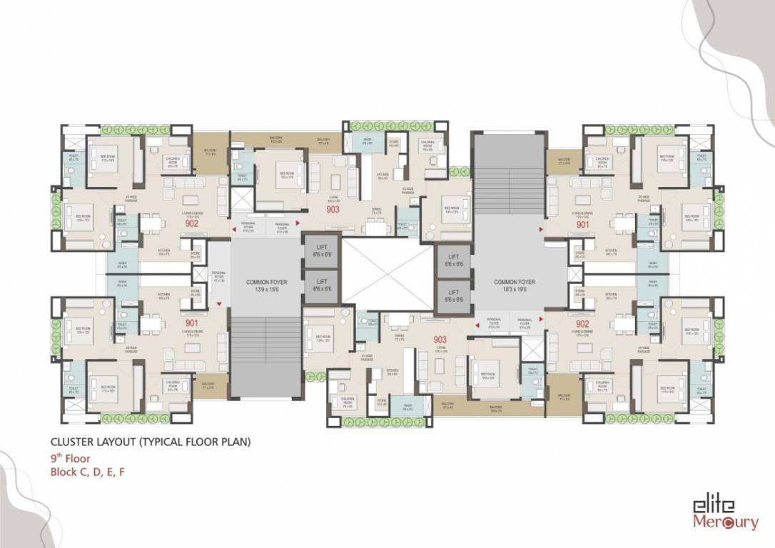  elite mercury Block C Cluster Plan