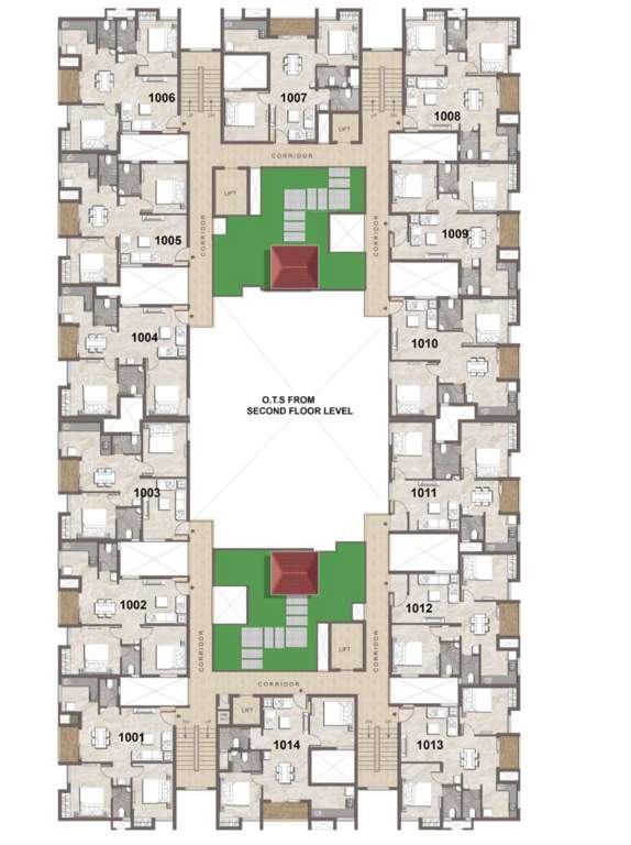  ananya Ananya Cluster Plan For 10th Floor