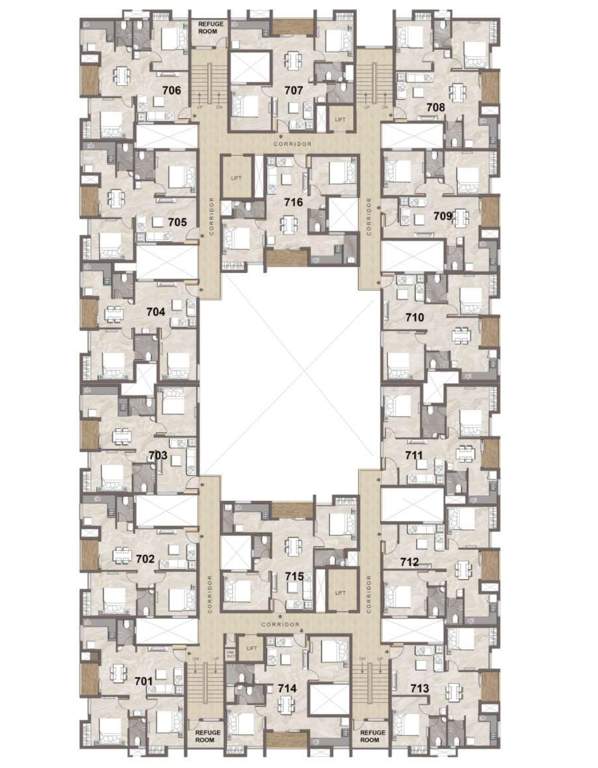  ananya Ananya Cluster Plan For 7th Floor