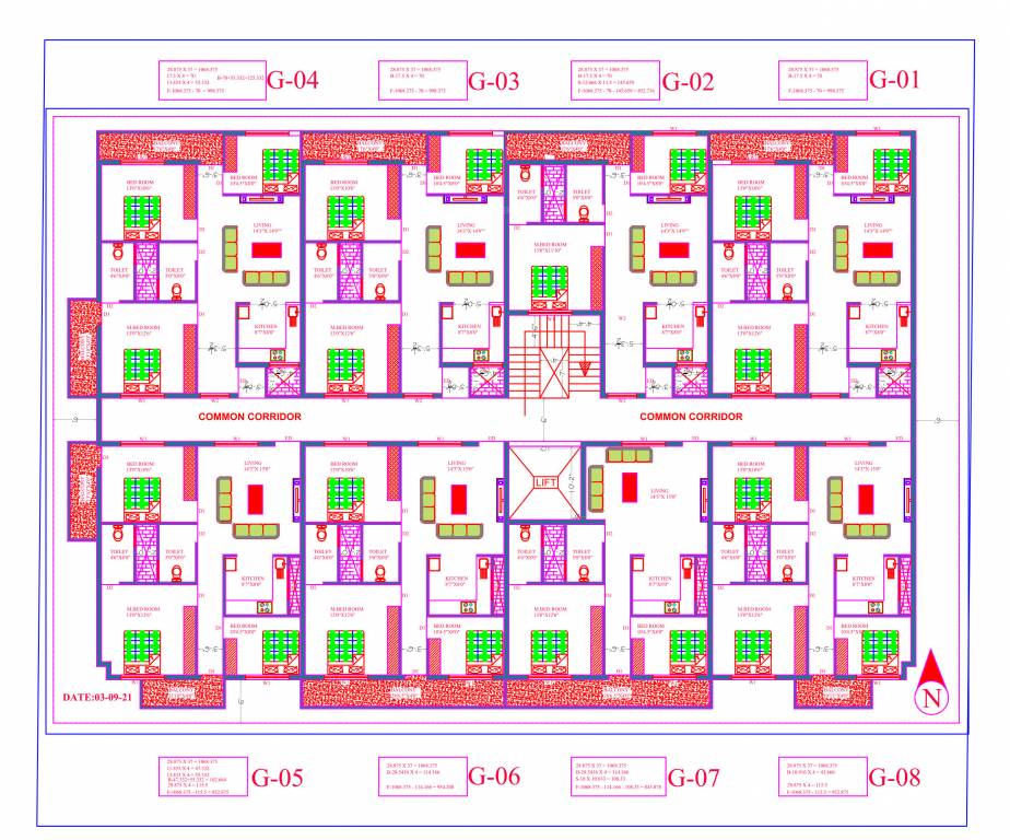  white palace White Palace Cluster Plan For Typical Floor