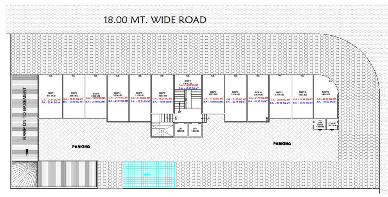  shakti complex Shree Shakti Complex Cluster Plan For Ground Floor