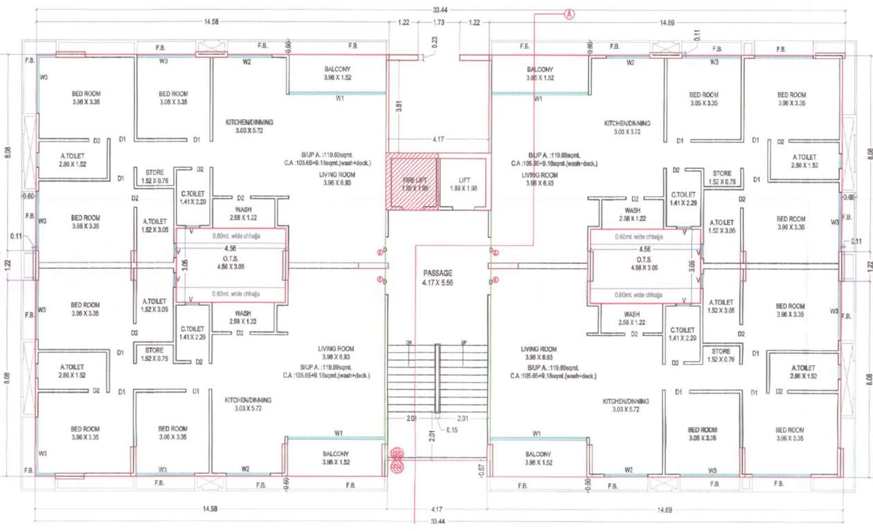  om solitaire A Typical Cluster Plan