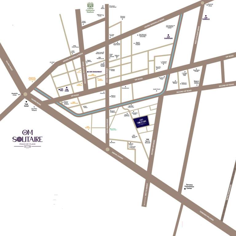  om solitaire Location Plan