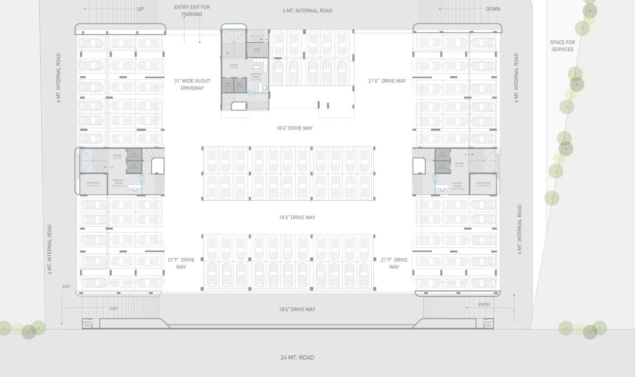  uma residences Tower A To C Cluster Plan For Ground Floor