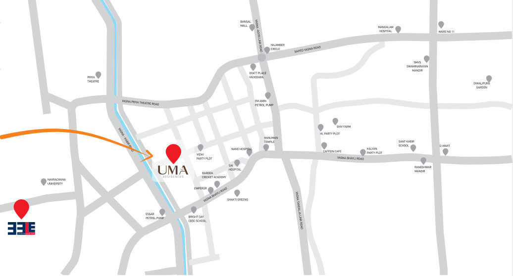  uma residences Location Plan
