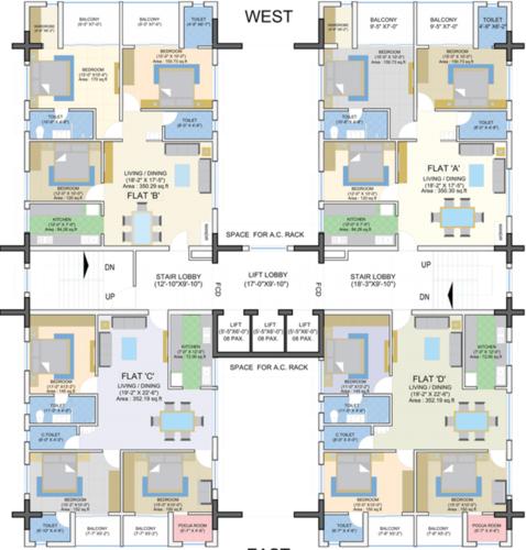  gulmohor-height Gulmohor Height Cluster Plan From 2nd To 10th Floor
