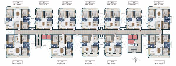  sriven-tripura Tower B Cluster Plan