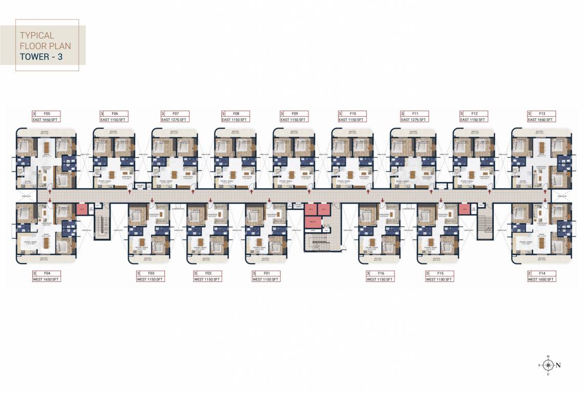  sriven tripura Tower C Cluster Plan