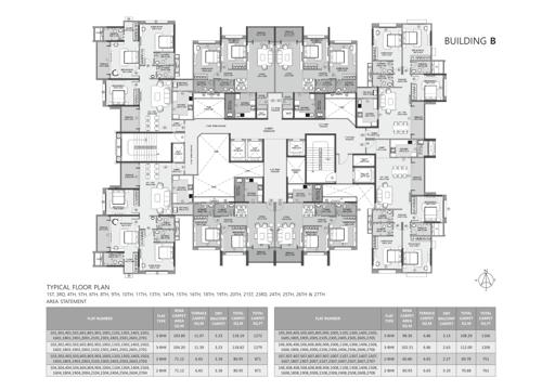  eternia-2-0 Tower B Cluster Plan For 1st to 27th Floor