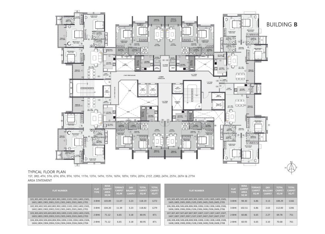  eternia 2 0 Tower B Cluster Plan For 1st to 27th Floor