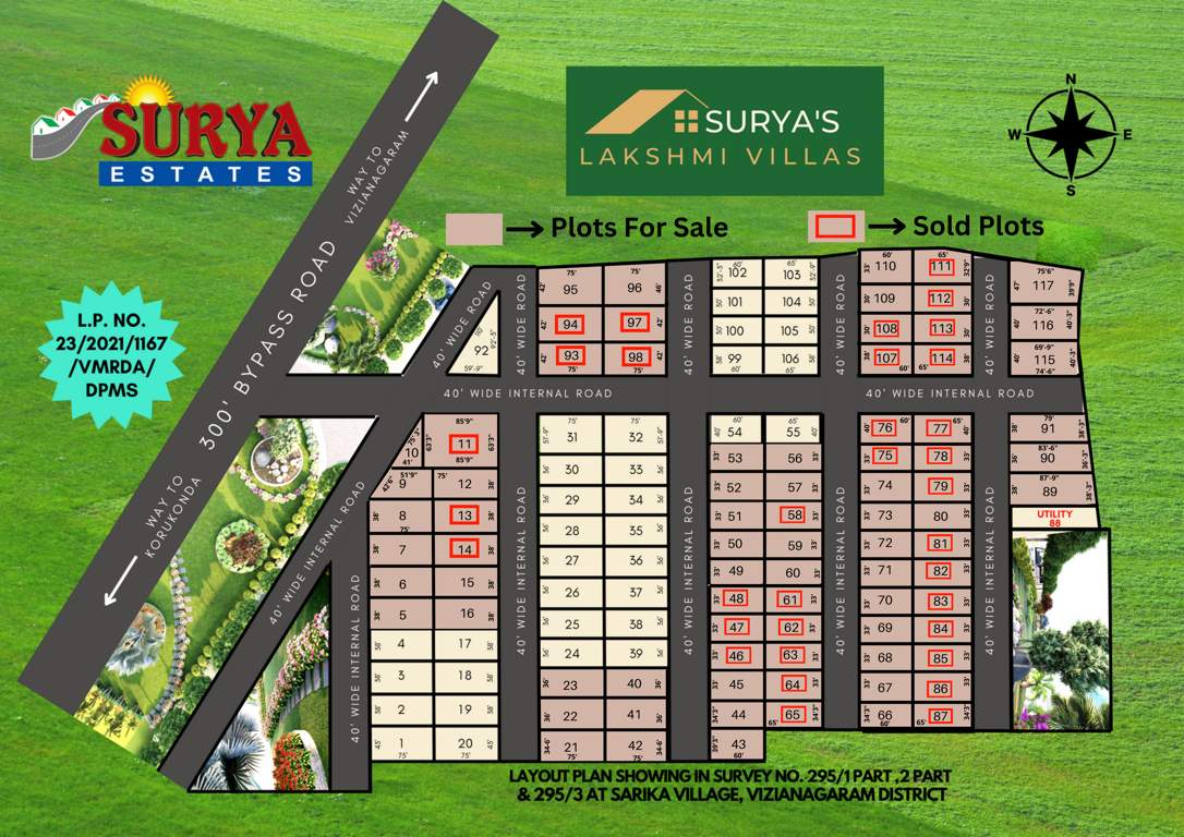  lakshmi villas Layout Plan