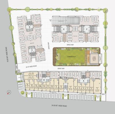  ananta-elegance Block A To F Cluster Plan For Ground Floor