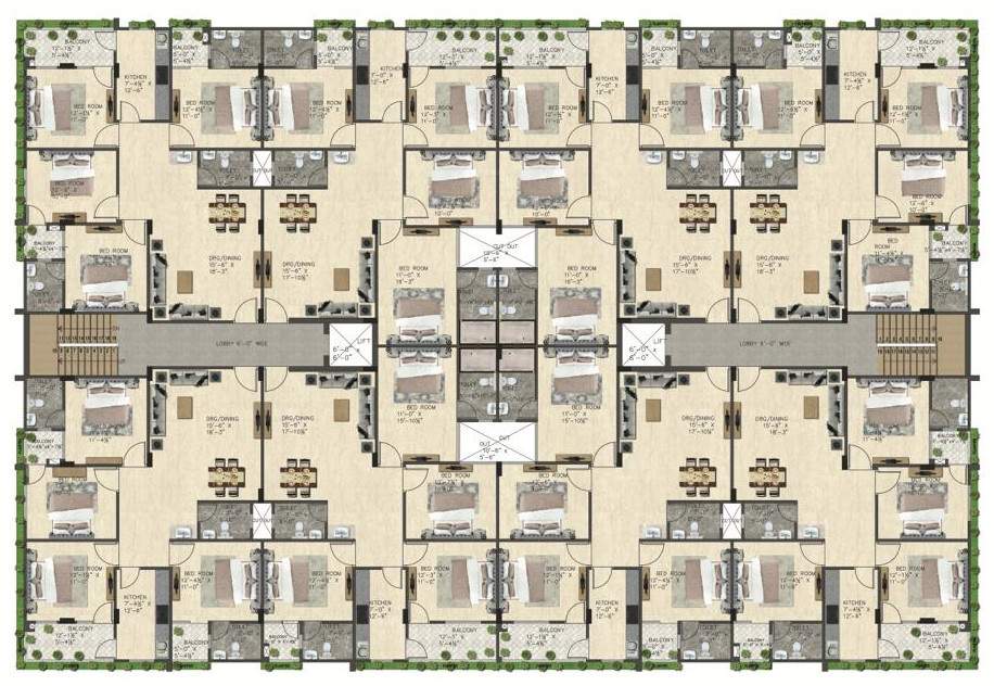  homes Vinayak Homes Cluster Plan
