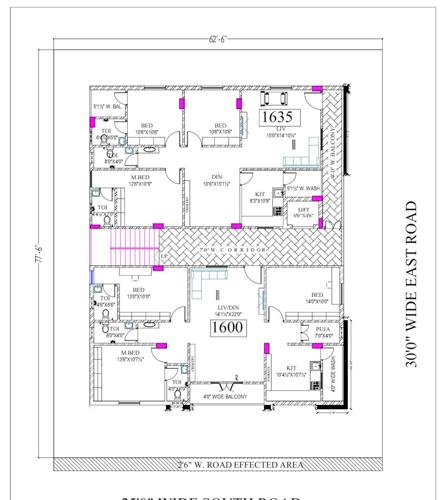  vishal-homes Vishal Homes Cluster Plan from 1st to 5th Floor