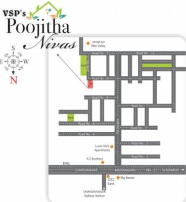  poojitha-nivas Location Plan