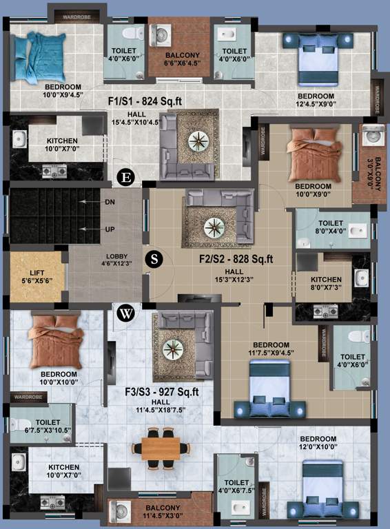  nyra MP Nyra Cluster Plan From 1st To 2nd Floor