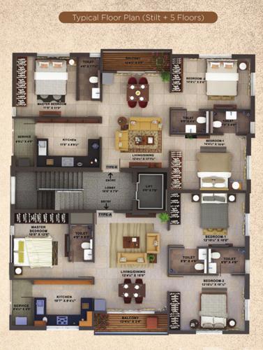  grandio Grandio Cluster Plan From 1st To 5th Floor