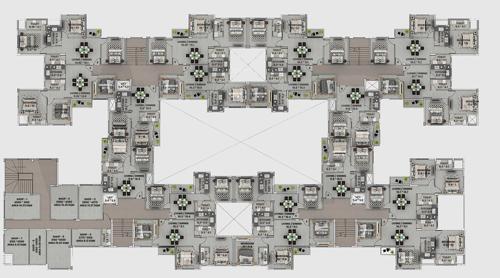  tolly-veda Tower A,B,C,D Cluster Plan for 1st Floor
