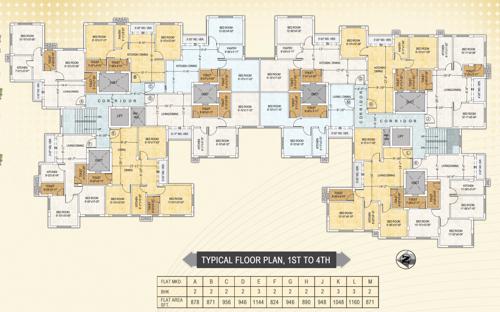  aashray-pingaljyoti Aashray Pingaljyoti Cluster Plan For 1st Floor