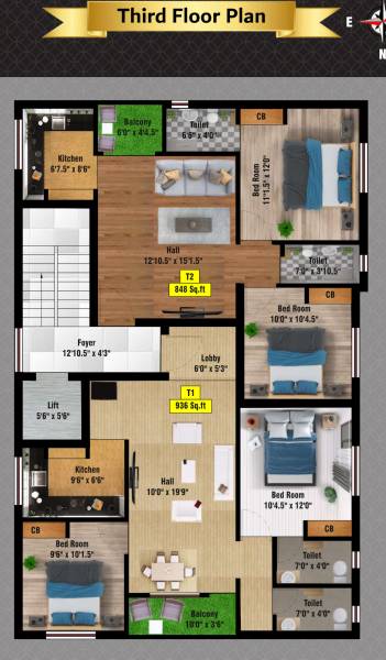  sai-sliver-spring Sai Sliver Spring Cluster Plan for 3rd Floor
