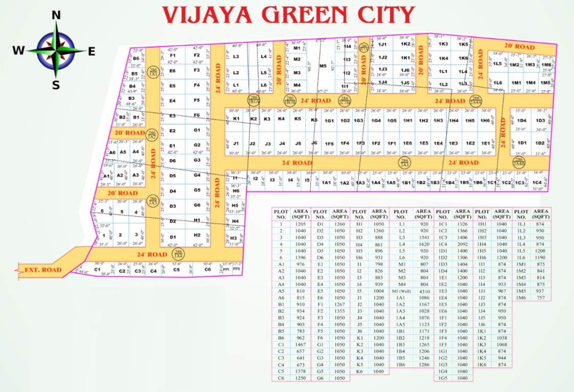  vijaya green city Layout Plan