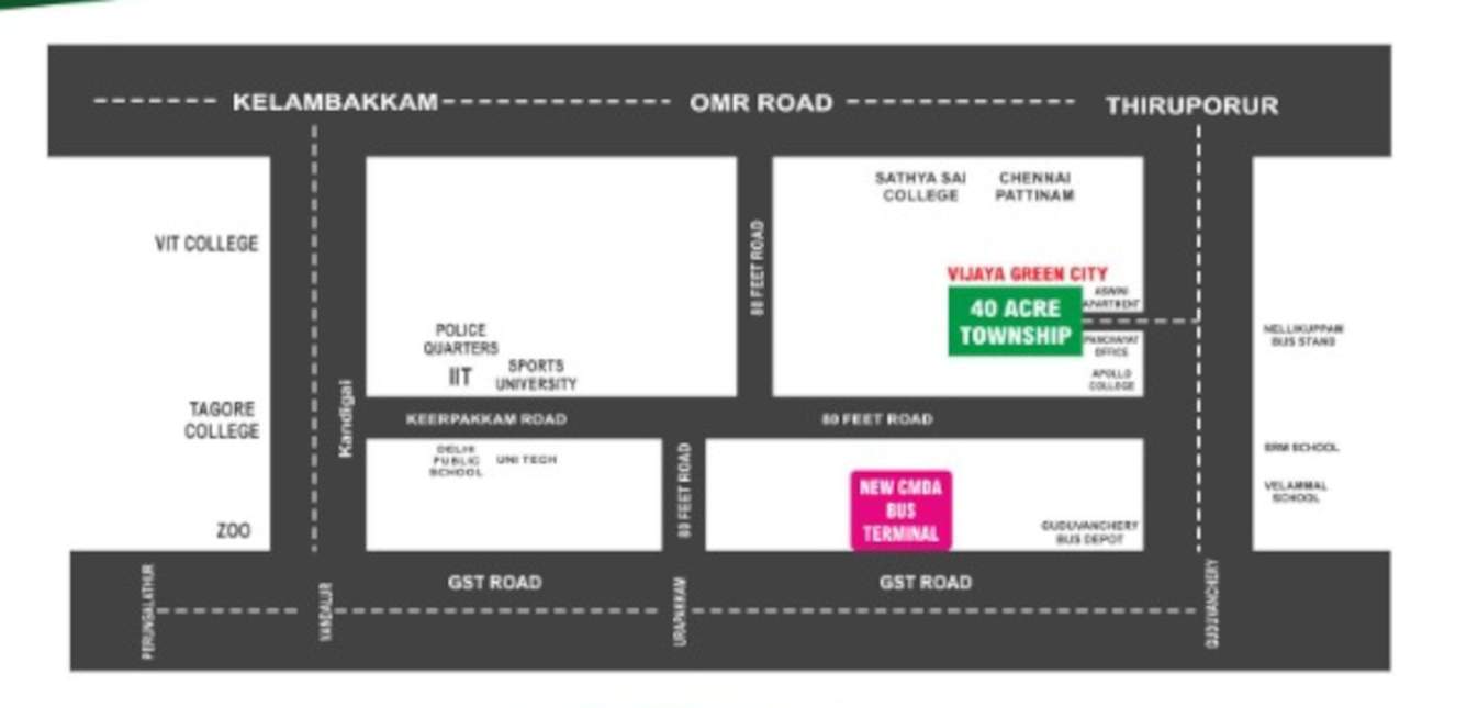  vijaya green city Location Plan