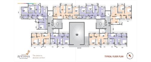  avighna Swastik Avighna Cluster Plan