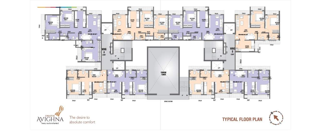  avighna Swastik Avighna Cluster Plan