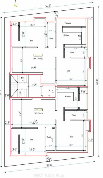  radha Radha Cluster Plan for 1st Floor
