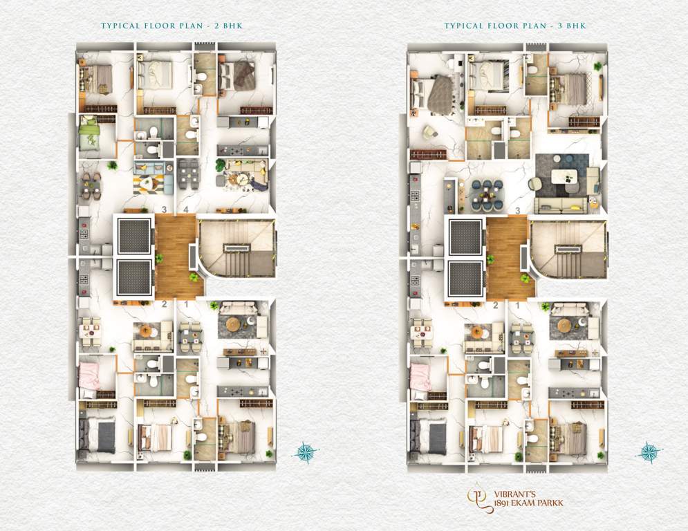  1891 ekam parkk 1891 Ekam Parkk Cluster Plan for Typical Floor